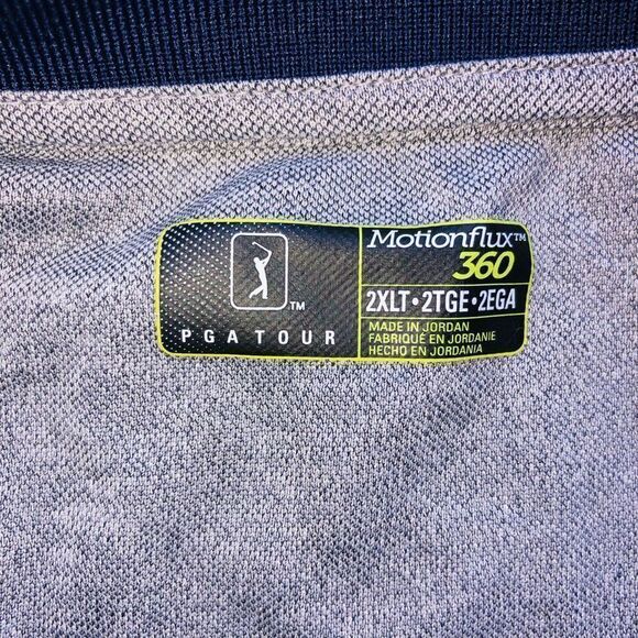 𝅺NWOT Mens 2XLT PGA Tour Motionflux 360 SS Golf Polo Shirt - Picture 2 of 6